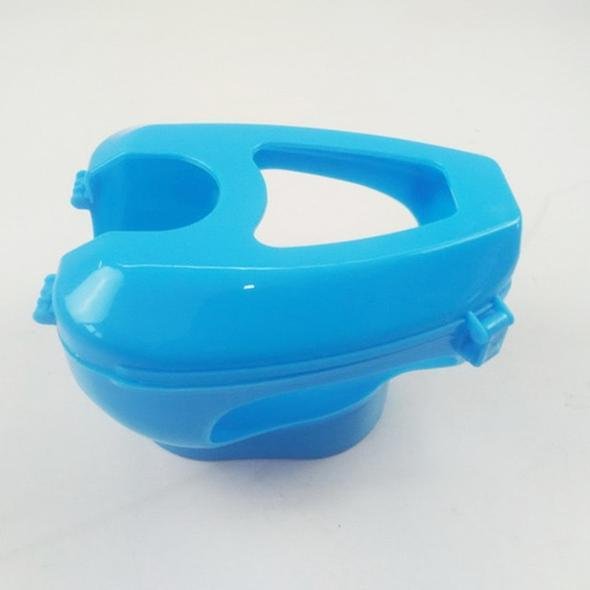 Racing Pigeon Medicine Feeder Holder - Fixed Frame Light Blue Plastic