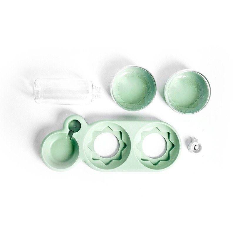 Automatic Pet Feeder & Water Fountain - Elevated Double Bowl Stand for Cats & Dogs