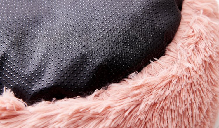 Round Fluffy Pet Donut Bed - Plush Orthopedic Dog & Cat Bed