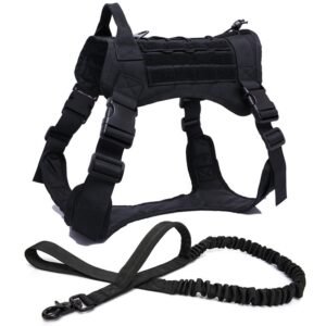 Padded Nylon Dog Harness & Leash Set - Comfort Handle Padded Nylon Dog Harness Dog Harness & Leash Set