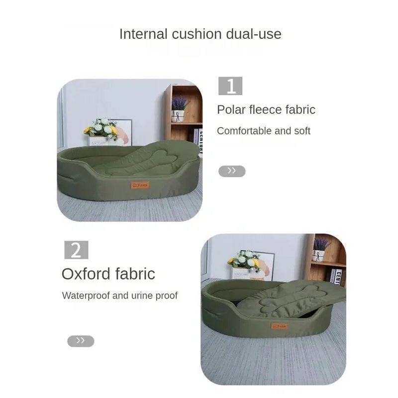 Winter Dog Cushion Pet Bed, Fluffy Sofa for Large Small Dogs, Cat Blanket Mat, Puppy Supplies Accessories