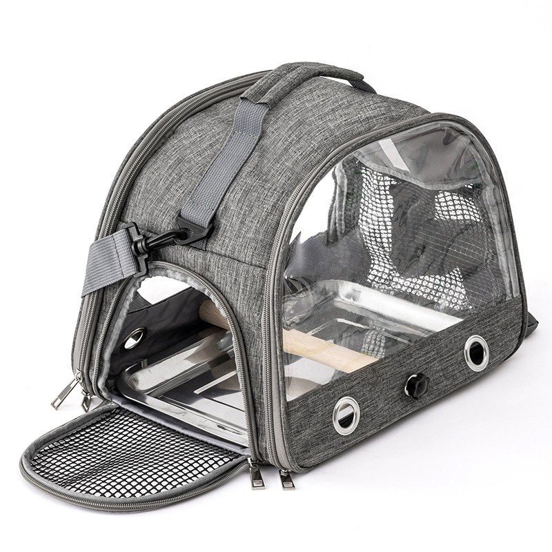 Transport Bird Carrier Cage Parrot Backpack Bag For Birds Outdoor Travel Pet New